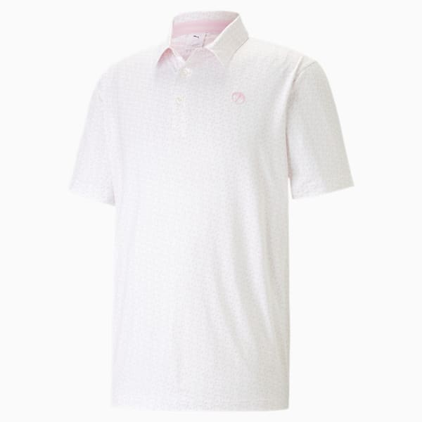 PUMA x ARNOLD PALMER Mattr Sixty Two Golf Polo Shirt Men, Pale Pink