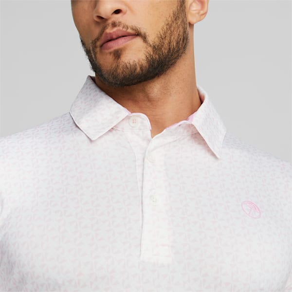 PUMA x ARNOLD PALMER Mattr Sixty Two Golf Polo Shirt Men, Pale Pink, extralarge