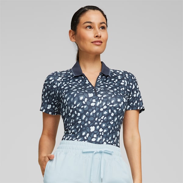 Mattr Pathfinder Golf Polo Shirt Women, Navy Blazer-Evening Sky
