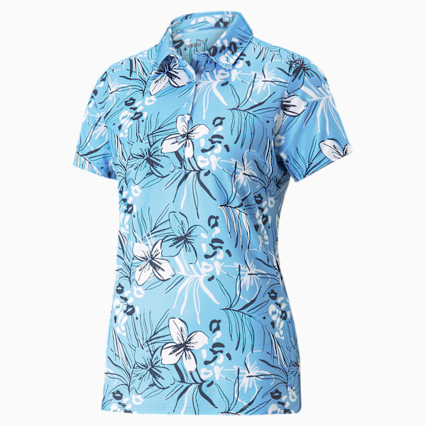 Mattr Artwork Golf Polo Shirt Women, Day Dream-Navy Blazer, extralarge