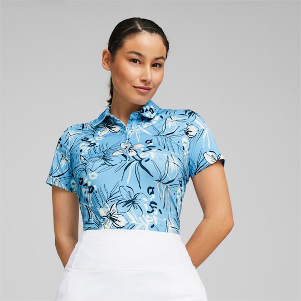 Mattr Artwork Golf Polo Shirt Women, Day Dream-Navy Blazer, extralarge-GBR