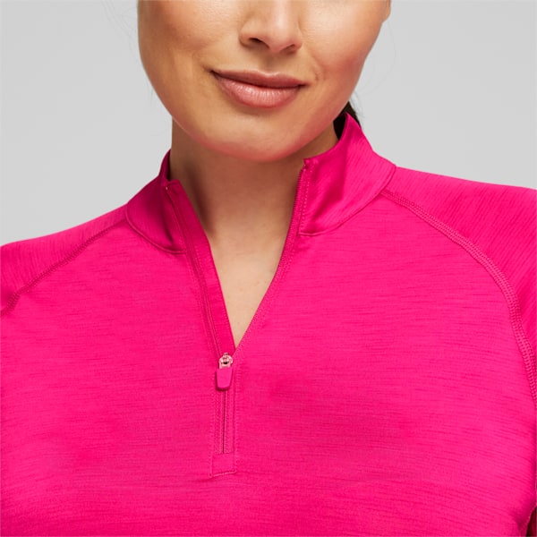 YouV Quarter-Zip Golf Pullover Women, Orchid Shadow Heather