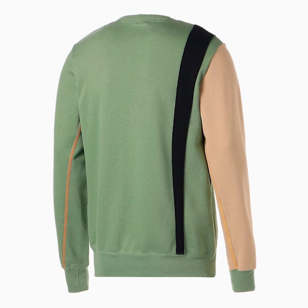 メンズ バスケットボール PUMA x BLACK FIVES クルースウェット, Dusty Green-Light Sand, extralarge-JPN