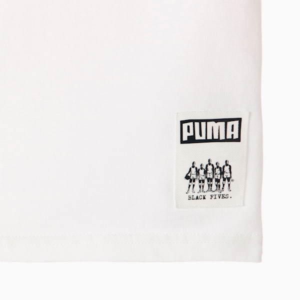 メンズ バスケットボール PUMA x BLACK FIVES 半袖 Tシャツ, Puma White