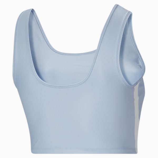 T7 Shiny Women's Crop Top PL, Blue Wash, extralarge