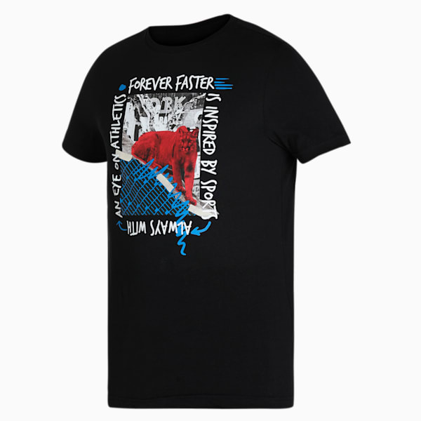 PUMAx1DER Graphic ll Men's Slim Fit T-Shirt, Puma Black, extralarge-IND