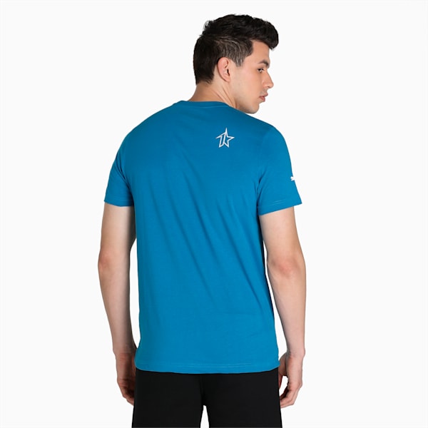 PUMAx1DER Graphic ll Men's Slim Fit T-Shirt, Vallarta Blue, extralarge-IND