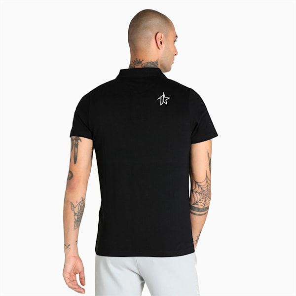PUMA x 1DER Graphic Men's Slim Fit Polo, Puma Black, extralarge-IND