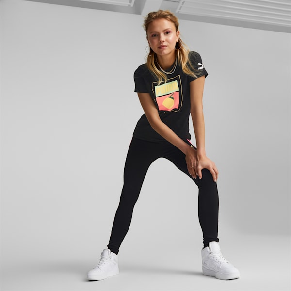 Summer Squeeze Graphic Women's T-Shirt, Puma Black, extralarge-IND