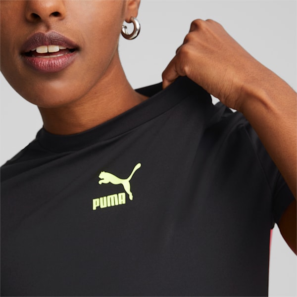 Summer Squeeze Short Length T-Shirt Dress Women, Puma Black, extralarge-IND