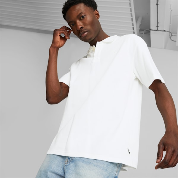 Camiseta tipo polo MMQ, PUMA White, extralarge