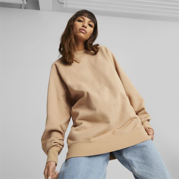 MMQ Crewneck Sweatshirt, Dusty Tan, extralarge