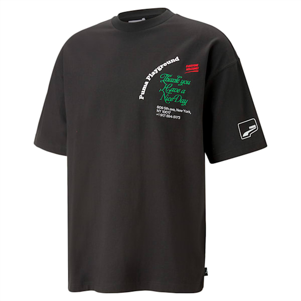 ユニセックス アップタウン グラフィック 半袖 Tシャツ, PUMA Black, extralarge-JPN