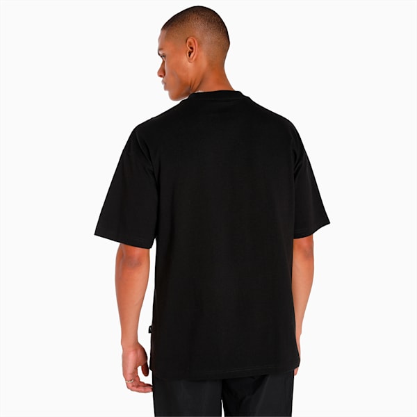 UPTOWN Graphic Unisex T-shirt, PUMA Black, extralarge-IND