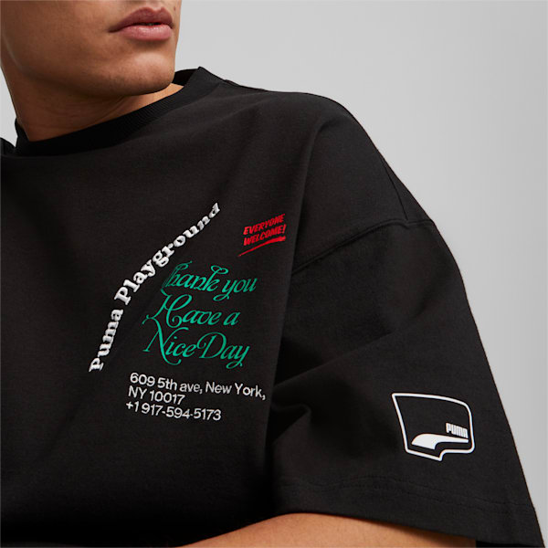 ユニセックス アップタウン グラフィック 半袖 Tシャツ, PUMA Black, extralarge-JPN