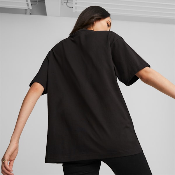UPTOWN Graphic Unisex T-shirt, PUMA Black, extralarge-IND