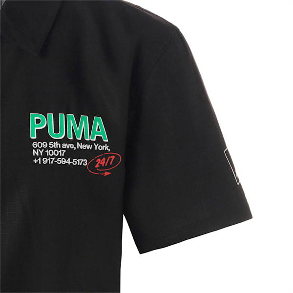 ユニセックス アップタウン グラフィック 半袖 シャツ, PUMA Black