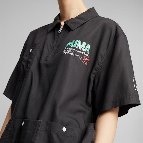 UPTOWN Graphic Unisex Shirt, PUMA Black, extralarge-IND