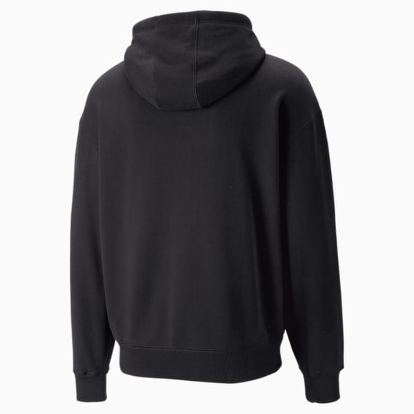 Uptown Graphic Relaxed Fit Hoodie, PUMA Black, extralarge-IND