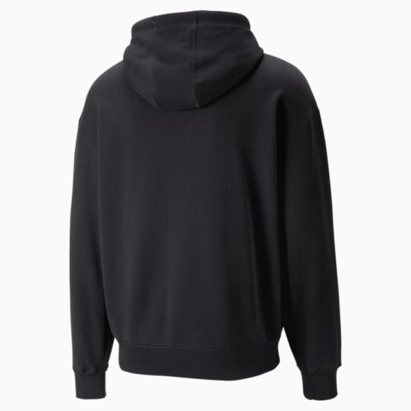 Uptown Graphic Unisex Relaxed Fit Hoodie, PUMA Black, extralarge-IND