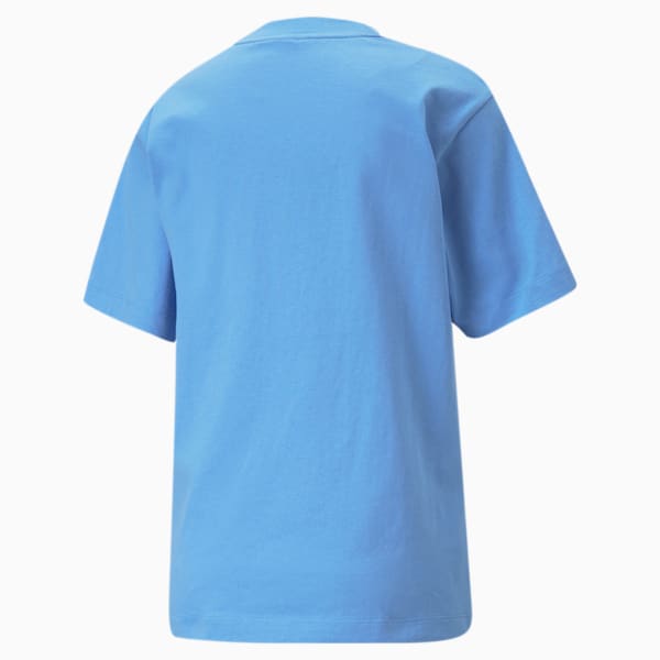 ウィメンズ YONA SUNPO モックネック 半袖 Tシャツ, Dusky Blue, extralarge-JPN