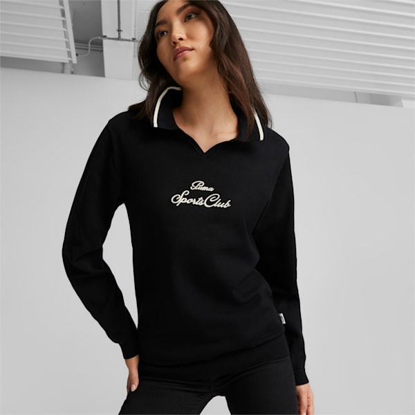 MMQ Drill Top Unisex Sweater, PUMA Black, extralarge-IND