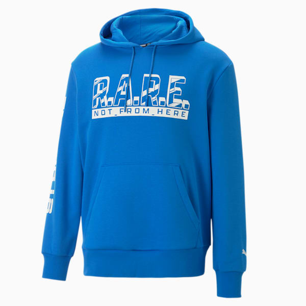 Melo Rare Basketball Hoodie Men, Ultra Blue-Puma White