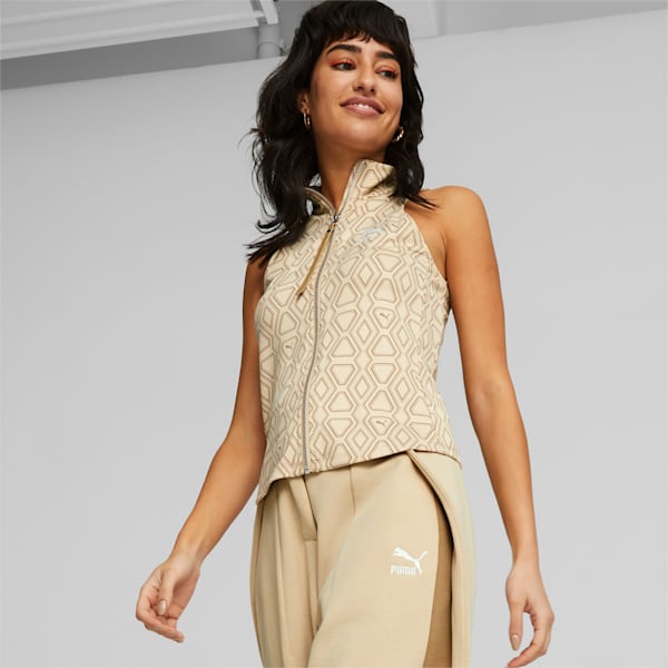 LUXE SPORT T7 Knitted Top Women, Light Sand, extralarge-GBR