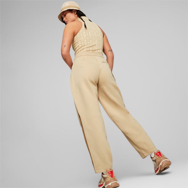 Pantalones Luxe Sport T7 Slouchy para mujer, Light Sand