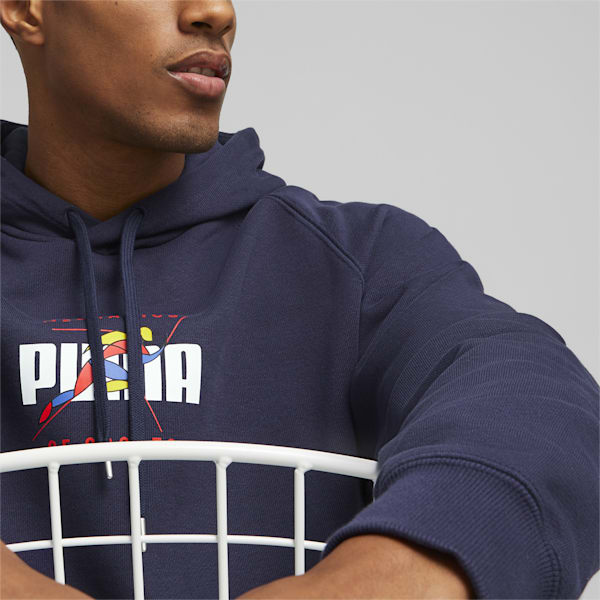 Track Meet Unisex Relaxed Fit Hoodie, PUMA Navy, extralarge-AUS