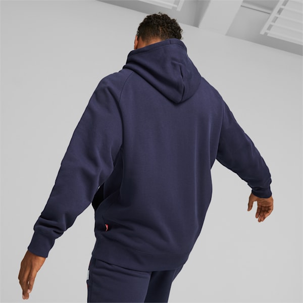 Sudadera con capucha Track Meet para hombre, PUMA Navy, extralarge
