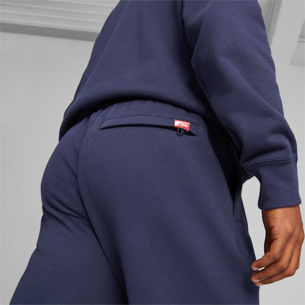 Track Meet Men's Relaxed Fit Sweat Pants, PUMA Navy, extralarge-IND