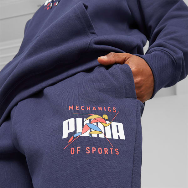 Track Meet Men's Relaxed Fit Sweat Pants, PUMA Navy, extralarge-IND