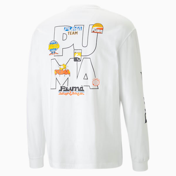 UPTOWN Graphic Men's Relaxed Fit T-Shirt, PUMA White, extralarge-IND