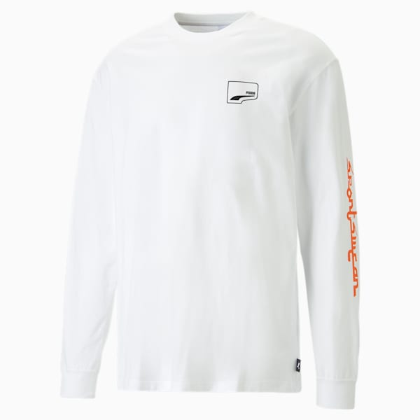 UPTOWN Graphic Men's Relaxed Fit T-Shirt, PUMA White, extralarge-IND