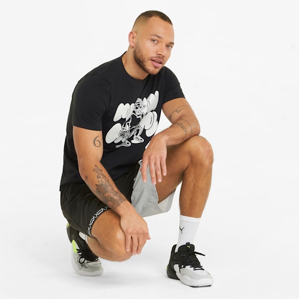 Qualifier Short Sleeve Men's T-shirt, Cotton Black, extralarge-IND