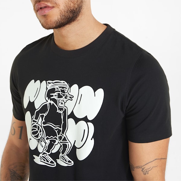 Qualifier Short Sleeve Men's T-shirt, Cotton Black, extralarge-IND