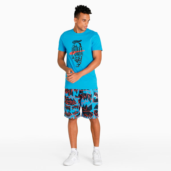 Qualifier Short Sleeve Men's T-shirt, Bleu Azur, extralarge-IND