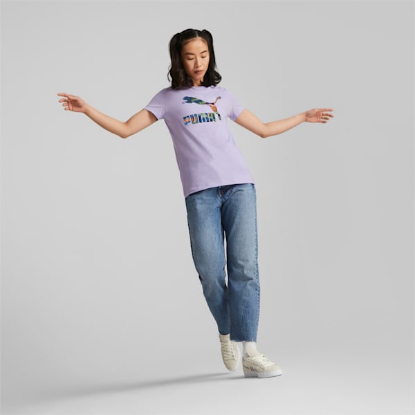 Classics Logo Infill Women's Regular Fit T-Shirt, Vivid Violet, extralarge-IND