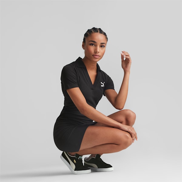 Classics Ribbed Women's Dress, PUMA Black, extralarge-IND