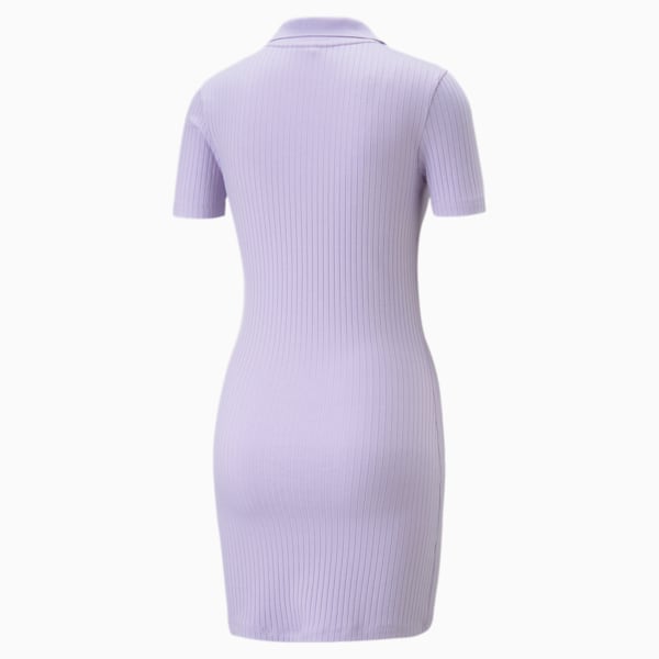 Classics Ribbed Women's Dress, Vivid Violet