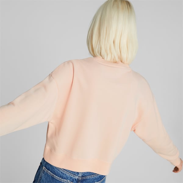 Classics Crew Neck Women's Sweater, Rose Dust