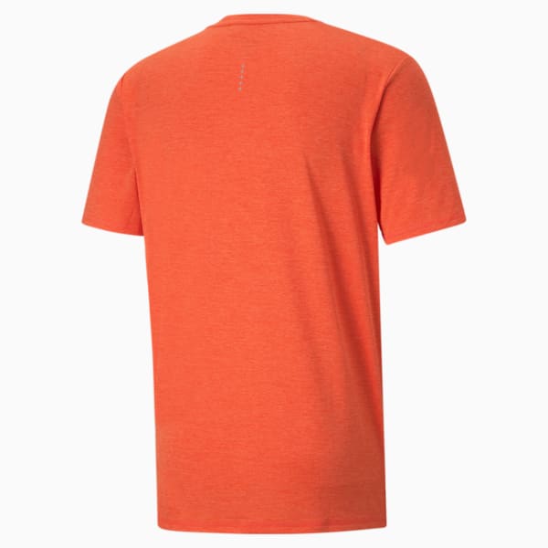 RUN Favorite Heather Short Sleeves Men's T-Shirt, Cherry Tomato Heather, extralarge-IND