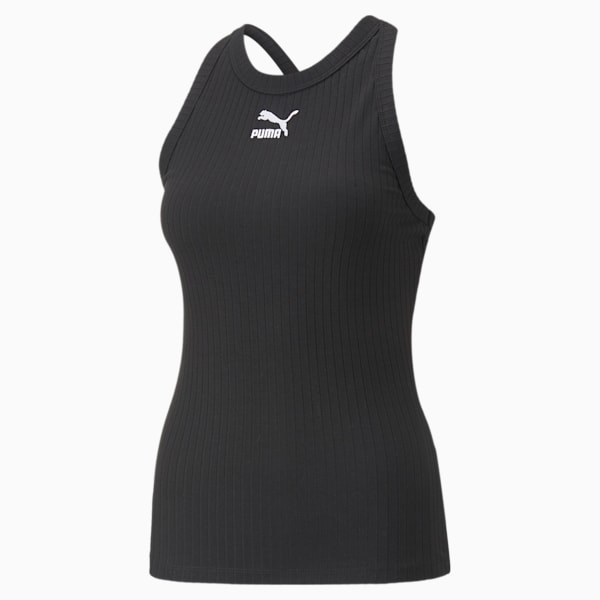 Classics Ribbed Women's Tank Top, PUMA Black, extralarge