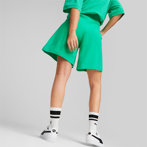 CLASSICS High Waist Women's Regular Fit Shorts, Grassy Green, extralarge-IND