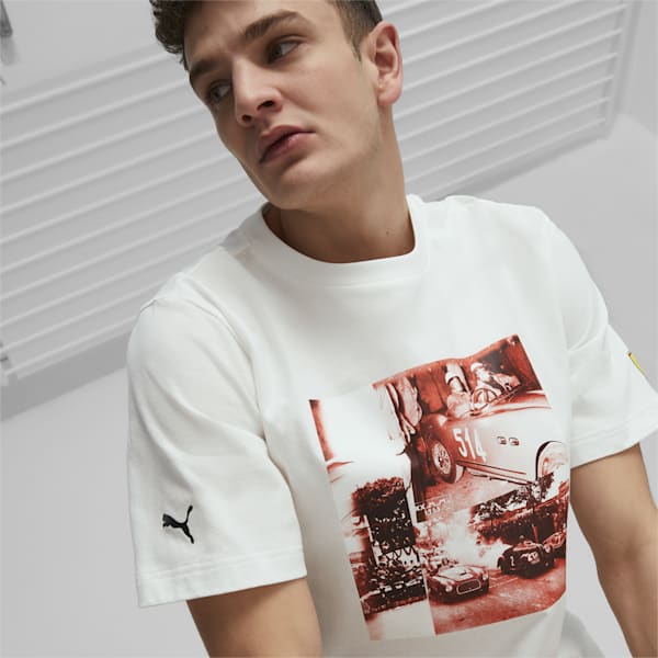 Ferrari Race Road Trip Men's T-Shirt, PUMA White, extralarge-AUS