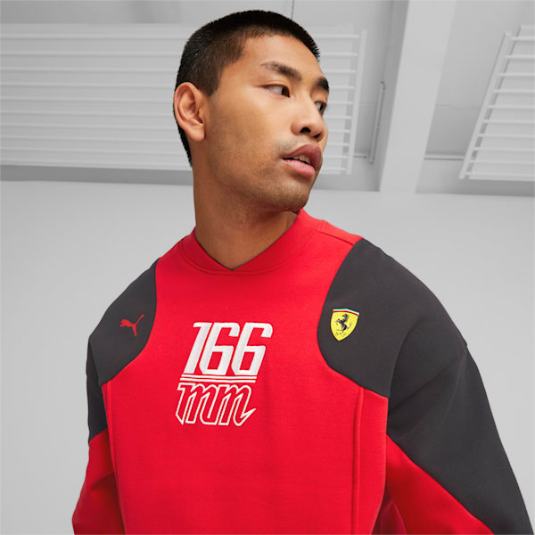 Scuderia Ferrari Statement Crewneck Sweatshirt Men, Rosso Corsa