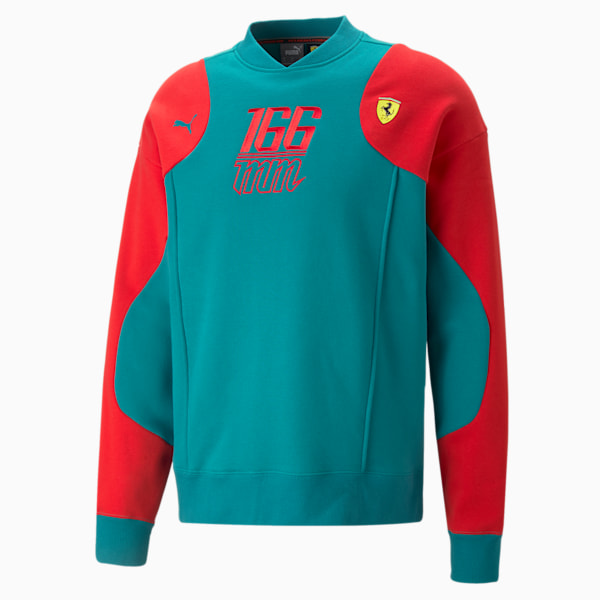 Ferrari Race Statement Men's Sweatshirt, Green Lagoon, extralarge-IND