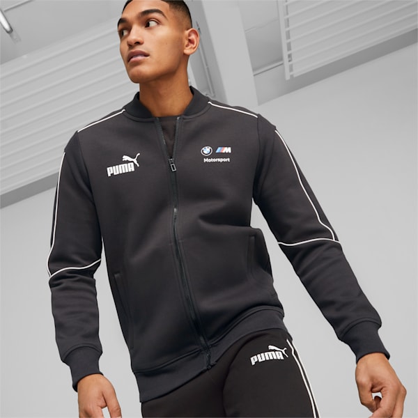 BMW M Motorsport MT7 Men's Track Jacket, PUMA Black, extralarge-IND