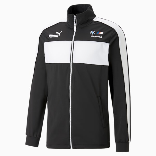 BMW M Motorsport MT7 Men's Slim Track Jacket, PUMA Black, extralarge-IND